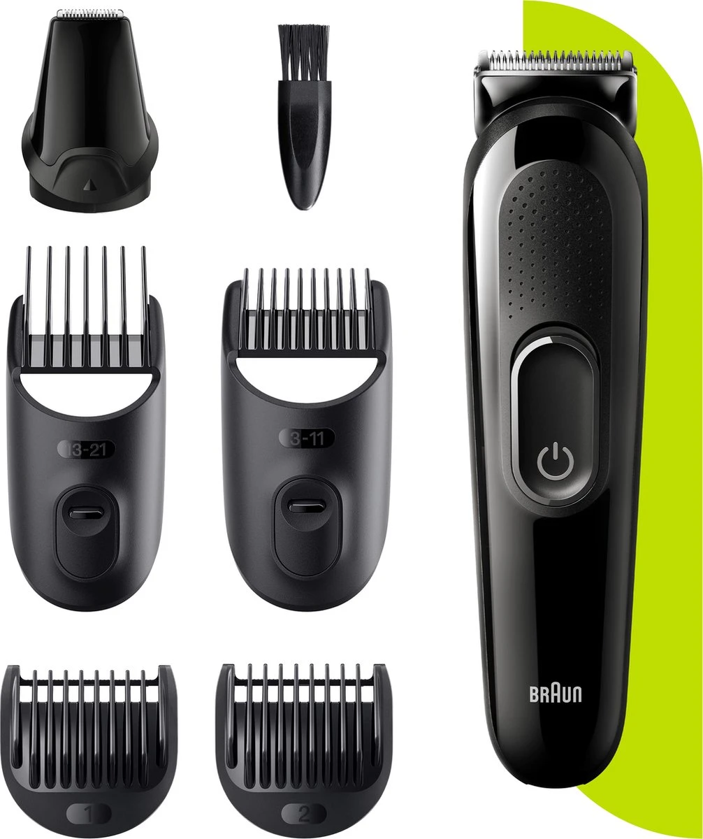 Braun Multigroomer 3 MGK3325 - 6-in-1 Trimmer Voor Mannen - Baard + Haar 8 Braun Multigroomer 3 MGK3325 - 6-in-1 Trimmer Voor Mannen - Baard + Haar - Afbeelding 6