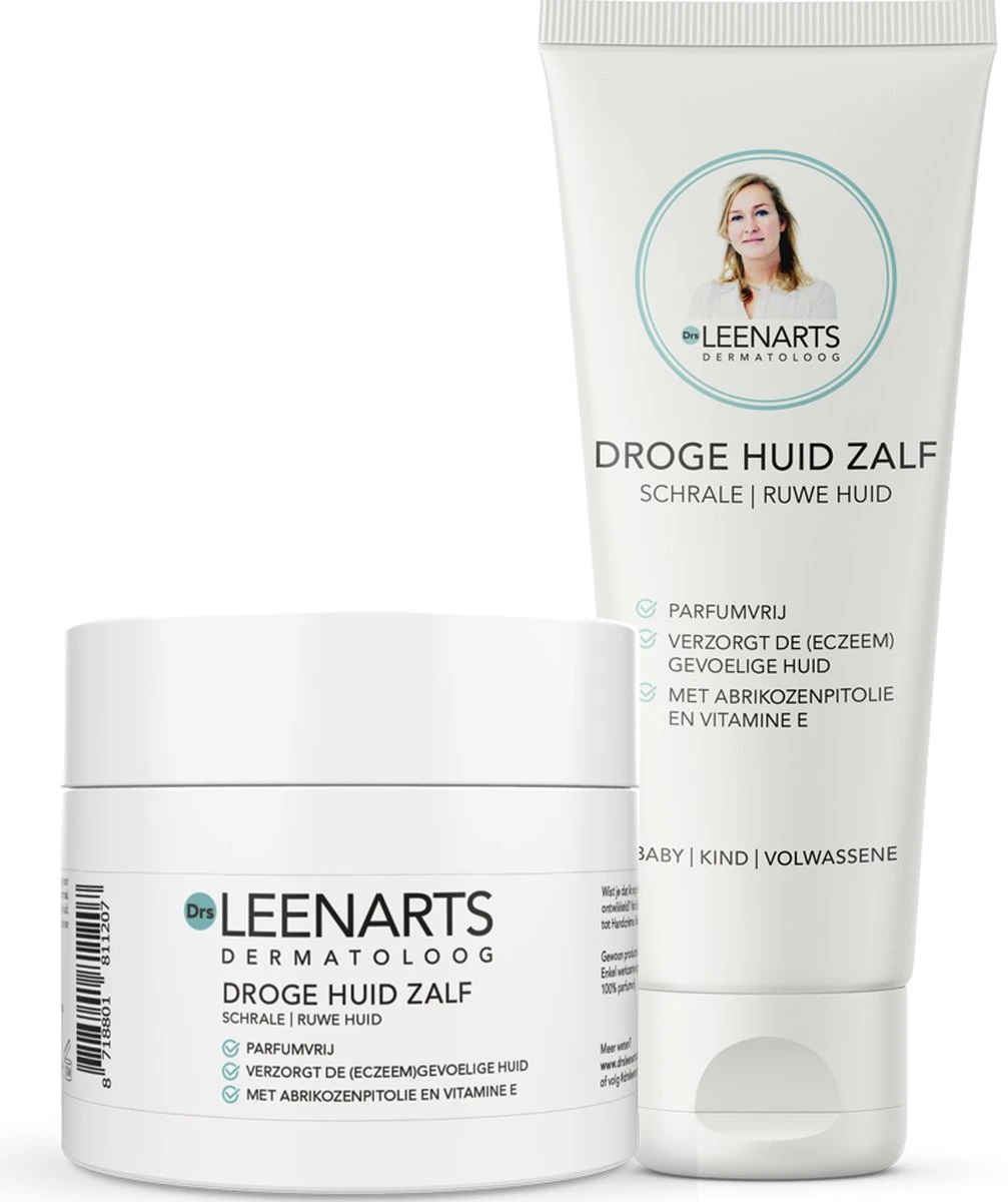 Drs Leenarts Droge Huid Zalf - Huidverzorging - Eczeem - Vitamine E - Zalf - Parfumvrij - 125ml 3 Drs Leenarts Droge Huid Zalf - Huidverzorging - Eczeem - Vitamine E - Zalf - Parfumvrij - 125ml