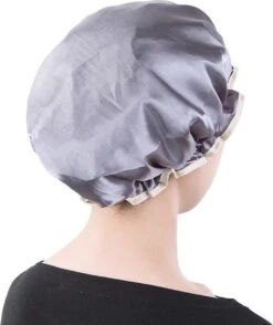 Merkloos Grijze Douchemuts Dames / Volwassenen / Meiden - Luxe Douchemuts - Shower Cap (Vagabond Model) -Verzorgingsproducten 1009x1200 1