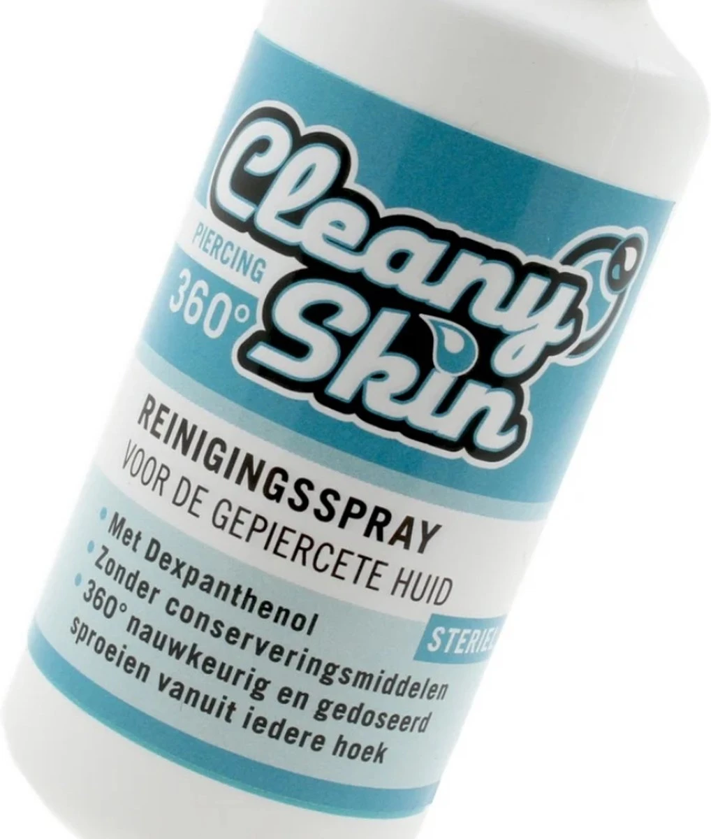 Cleany Skin - Piercing Spray - Zoutoplossing Reiniginsspray Voor Piercings 6 Cleany Skin - Piercing Spray - Zoutoplossing Reiniginsspray Voor Piercings - Afbeelding 4