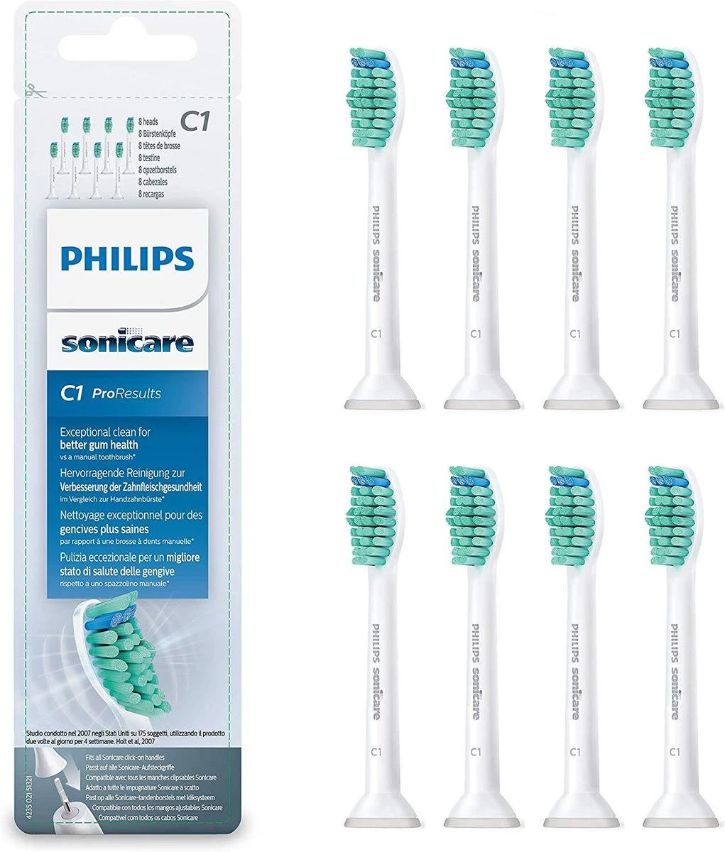 Philips Sonicare ProResults HX6018/07 - Opzetborstel - Standaard - 8 Stuks 3 Philips Sonicare ProResults HX6018/07 - Opzetborstel - Standaard - 8 Stuks