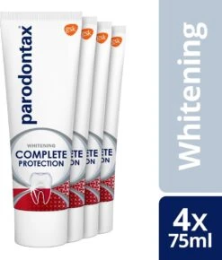 Parodontax Complete Protection Whitening - Tandpasta - Tegen Bloedend Tandvlees - 4x75 Ml