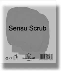 Sensu Scrub Handschoen - 3 Stuks - Zwart - Washand Exfoliating Glove - Kessa Hammam Washandje -Verzorgingsproducten 1029x1200