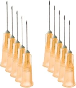 Terumo - Gelaat Steriele Naalden - 25g - 0.5 X 16 Mm - Oranje - Gerstkorrel - Milia - Comedonen - 10 Stuks