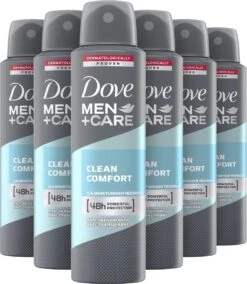Dove Men+Care Deodorantspray Clean Comfort - 6 X 150 Ml - Voordeelverpakking -Verzorgingsproducten 1042x1200 1