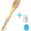 Blubs® – Houten Badborstel – Dry Brush – Rug Scrubber – Lichaamsborstel – Rugborstel Douche Met Steel – Huidborstel – Rugborstel Hout – Houten Badborstel Met Steel – Doucheborstel Met Steel – Houten Borstel – Droogborstel – Massage – Blauw -Verzorgingsproducten 1064x1200 2