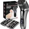 Beeperfect® Elektrische Eeltverwijderaar Met Stofzuigsysteem - Voetvijl - Eeltvijl - IPX7 Waterdicht - Gratis Pedicure Set - Zwart -Verzorgingsproducten 1072x1200
