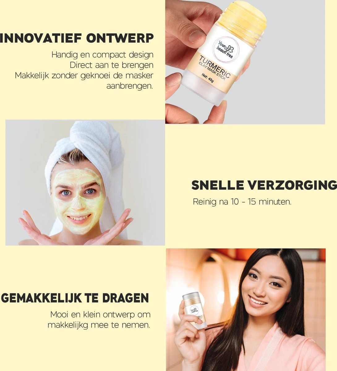 Your Beauty Tree ® Tumeric Detox Masker Stick - Tumeric Mask Stick - Huidverzorging - Gezichtsmasker - Natuurlijke Producten - Verzorgend - Verkoelend - Hydraterend - Black Head Verwijderen - Mee-eters - Verzachtend 8 Your Beauty Tree ® Tumeric Detox Masker Stick - Tumeric Mask Stick - Huidverzorging - Gezichtsmasker - Natuurlijke Producten - Verzorgend - Verkoelend - Hydraterend - Black Head Verwijderen - Mee-eters - Verzachtend - Afbeelding 6