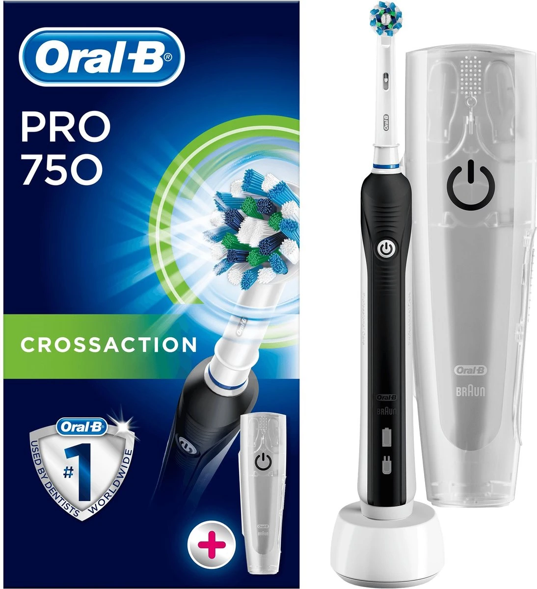 Braun Oral-B PRO 750 - Elektrische Tandenborstel - Zwart 3 Braun Oral-B PRO 750 - Elektrische Tandenborstel - Zwart