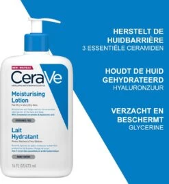 CeraVe - Moisturizing Lotion - Bodylotion - Droge Tot Zeer Droge Huid - 473 Ml -Verzorgingsproducten 1103x1200