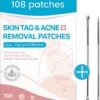 Acne Patches (108x) Met Blackhead Remover Set - Puisten Pleister - Puisten Verwijderaar - 108 Pleisters In 2 Formaten - Mee Eters Verwijderen - Pimple Patch Voor Acneverzorging Met Comedonenlepel Set - Acne Stickers -Verzorgingsproducten 1103x1200 9