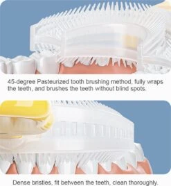 Tandenborstel Kind-Handtandenborstel Voor Kinderen-2 Tot 12 Jaar-Zachte Silliconen-Baby Tandenborstel-Tandenborstel Baby En Peuter - U-Vormig - 360 Graden-Bijtringen-peutertandenborstel-U Vorm -Verzorgingsproducten 1104x1200 6