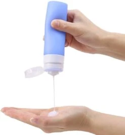 Merkloos Reisverpakking – Navulbare Silicone Reisflesjes Incl. Reispotjes En Doorzichtige Toilettas – Reisset Met Reisflacons & Cosmetica Potjes - Vliegtuig Handbagage Set –– 7 Stuks In Etui –80ML En 20ML - Reisaccessoires -Verzorgingsproducten 1109x1200 1