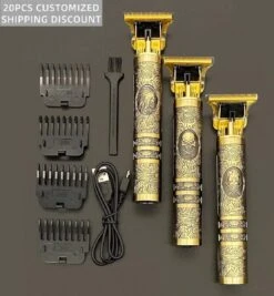 Baardtrimmer, Tondeuse, Scheerapparaat, Elektrisch, Oplaadbaar, Waterdicht, Draadloos, Goud, Buddha 6 Baardtrimmer, Tondeuse, Scheerapparaat, Elektrisch, Oplaadbaar, Waterdicht, Draadloos, Goud, Buddha -Verzorgingsproducten 1112x1200