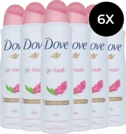 Dove Go Fresh Anti-transpirant Deodorant Pomegranate - 6 X 150 Ml - Voordeelverpakking -Verzorgingsproducten 1124x1200 3