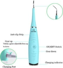 Elektrisch Tandplak Verwijderen - Flosapparaat - Slechte Adem Verhelpen - Tandsteen Weghalen - Tanden Reinigen - Thee + Koffie + Rook Aanslag Verwijderen - Gele Tanden Witten - Mond Verzorging - Tandartshaakje - Gebit Schoonmaken - EB Store -Verzorgingsproducten 1124x1200 8