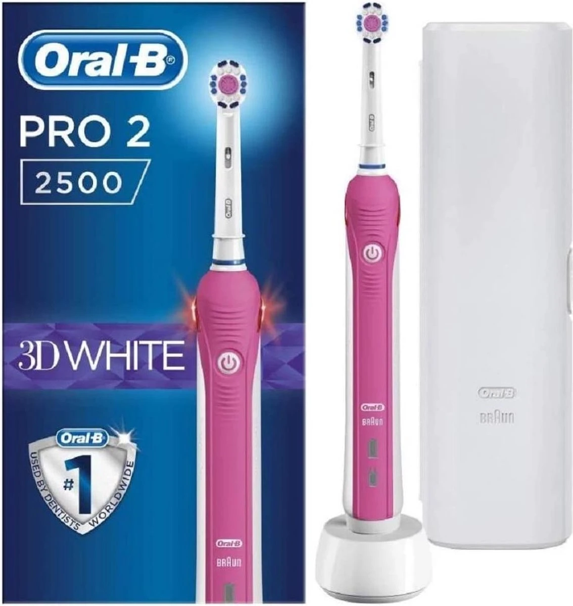 Oral B Oral-B PRO 2500 3D - Elektrische Tandenborstel - Roze 17 Oral B Oral-B PRO 2500 3D - Elektrische Tandenborstel - Roze - Afbeelding 15