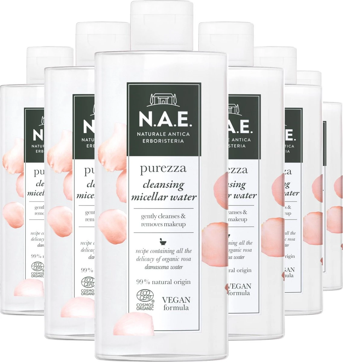 N.A.E. Purezza Micellar Water Vegan 6x 500ml - Grootverpakking 3 N.A.E. Purezza Micellar Water Vegan 6x 500ml - Grootverpakking