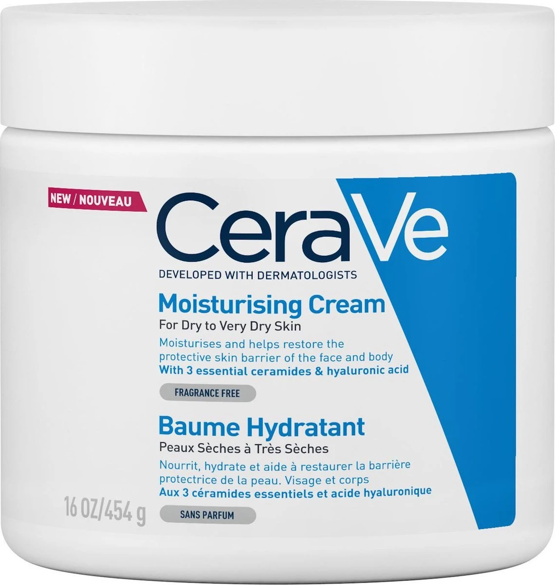 CeraVe - Moisturizing Cream - Bodycrème - Droge Tot Zeer Droge Huid - 454 G 3 CeraVe - Moisturizing Cream - Bodycrème - Droge Tot Zeer Droge Huid - 454 G