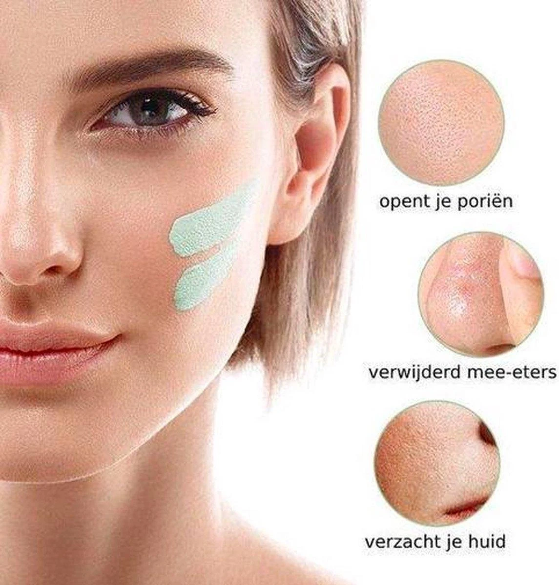 Merkloos Green Mask Stick - Huidverzorging - Gezichtsmasker - Kleimasker - Mee Eters & Acne Verwijderen - Acne Verzorging - Vette Huid - Mee-eter Verwijderaar - Poriën Reiniger -Blackhead - Verzachtend -Verkoelend - Dermatologisch Getest 10 Merkloos Green Mask Stick - Huidverzorging - Gezichtsmasker - Kleimasker - Mee Eters & Acne Verwijderen - Acne Verzorging - Vette Huid - Mee-eter Verwijderaar - Poriën Reiniger -Blackhead - Verzachtend -Verkoelend - Dermatologisch Getest - Afbeelding 8