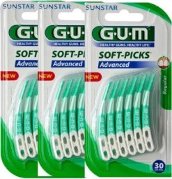 GUM® 3x GUM Soft-Picks Advanced Regular 30 Stuks -Verzorgingsproducten 1153x1200 5