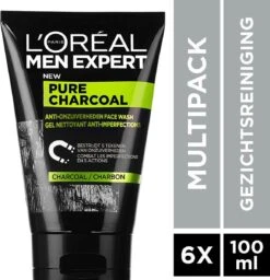 L’Oréal Paris Men Expert Pure Charcoal Gezichtsreiniging - 6 X 100 Ml - Voordeelverpakking -Verzorgingsproducten 1158x1200 7