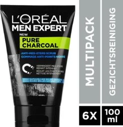L'Oréal Paris Men Expert Pure Charcoal - Anti-Blackhead Scrub - 6 X 100 Ml - Voordeelverpakking -Verzorgingsproducten 1158x1200 8