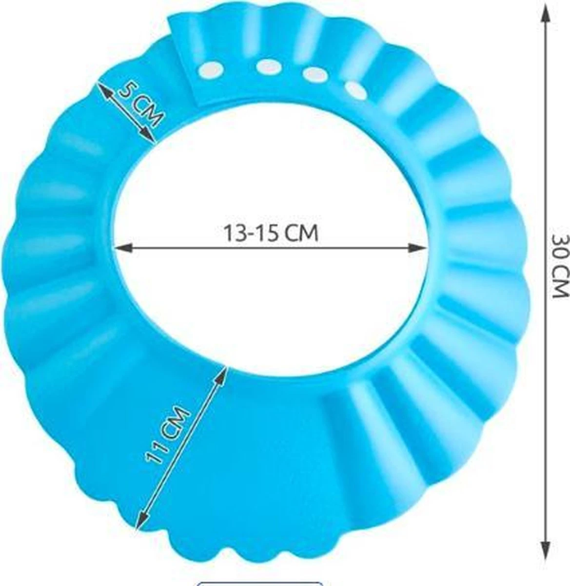 Merkloos Douchekapje | Kind Haarwas Hulp Kap | Blauw 5 Merkloos Douchekapje | Kind Haarwas Hulp Kap | Blauw - Afbeelding 3