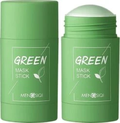 MENGSIQI - Green Mask Stick - Huidverzorging - Gezichtsmasker - Kleimasker - Mee Eters & Acne Verwijderen - Acne Verzorging - Vette Huid - Mee-eter Verwijderaar - Poriën Reiniger -Blackhead - Unisex - Verzachtend -Verkoelend - Dermatologisch Getest -Verzorgingsproducten 1176x1200 8
