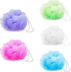 Set Van 5 - Douchespons / Badspons - Puff Sponzen / Netspons / Spons - Voordeelverpakking -Verzorgingsproducten 1181x1200 1