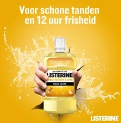 LISTERINE Fresh Ginger & Lime Mondwater, Met Gember- En Limoenextract, Mondspoeling Zonder Alcohol, Voor Een Frisse Adem, 3 X 500 Ml -Verzorgingsproducten 1181x1200 5