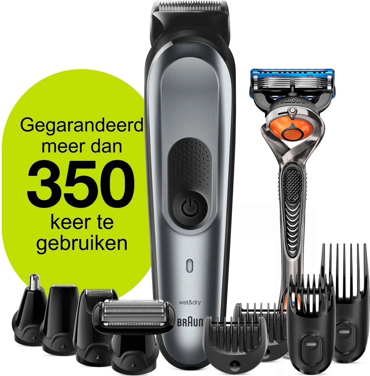 Braun Multigroomer 7221 - 10 In 1 Trimmer - Baardtrimmer Haartrimmer Bodygroomer 10 Braun Multigroomer 7221 - 10 In 1 Trimmer - Baardtrimmer Haartrimmer Bodygroomer - Afbeelding 8