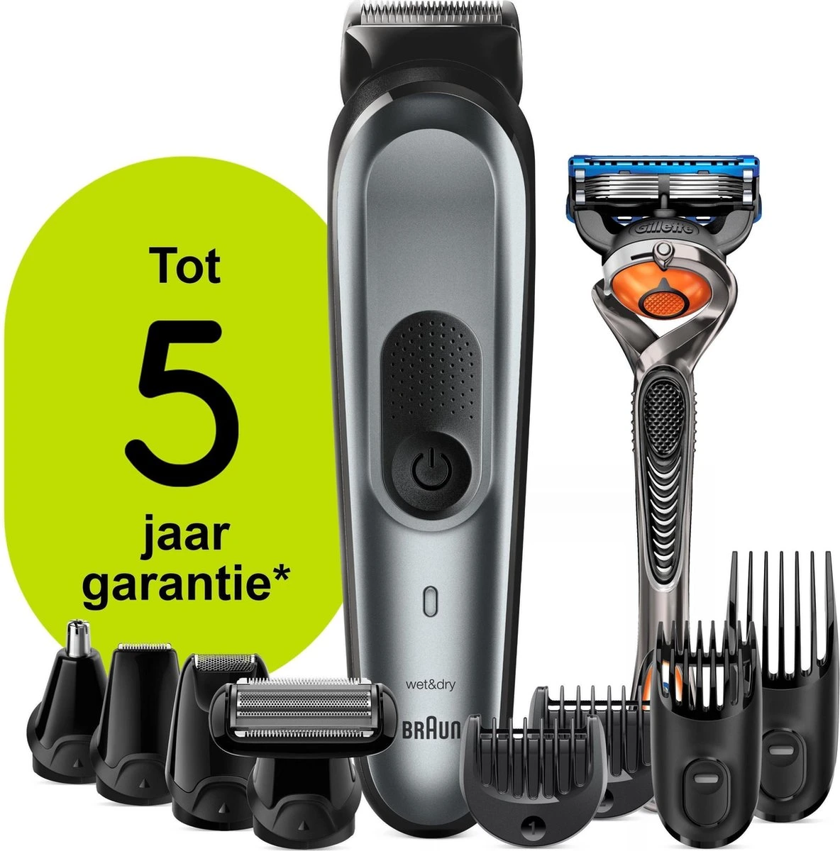 Braun Multigroomer 7221 - 10 In 1 Trimmer - Baardtrimmer Haartrimmer Bodygroomer 9 Braun Multigroomer 7221 - 10 In 1 Trimmer - Baardtrimmer Haartrimmer Bodygroomer - Afbeelding 7