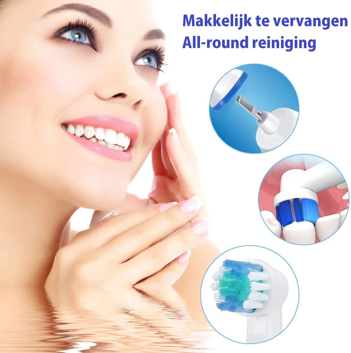 ARENO® 8 Universele Opzetborstels - Geschikt Voor Oral-B En Braun 5 ARENO® 8 Universele Opzetborstels - Geschikt Voor Oral-B En Braun - Afbeelding 3