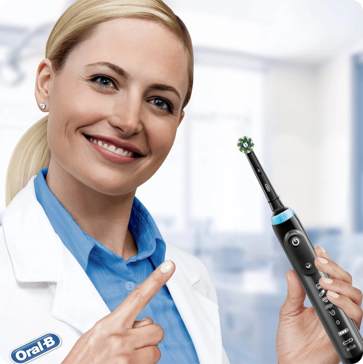 Oral B Oral-B CrossAction - Met CleanMaximiser-technologie - Opzetborstels - Zwart - 2 Stuks 11 Oral B Oral-B CrossAction - Met CleanMaximiser-technologie - Opzetborstels - Zwart - 2 Stuks - Afbeelding 9