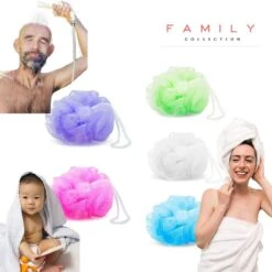 Set Van 5 - Douchespons / Badspons - Puff Sponzen / Netspons / Spons - Voordeelverpakking -Verzorgingsproducten 1199x1200 7