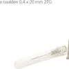 Beauty & Care - Milia Naalden - Steriele Naalden - 0,4 X 20 Mm 27G - Doos 100 Stuks -Verzorgingsproducten 1200x1004 1