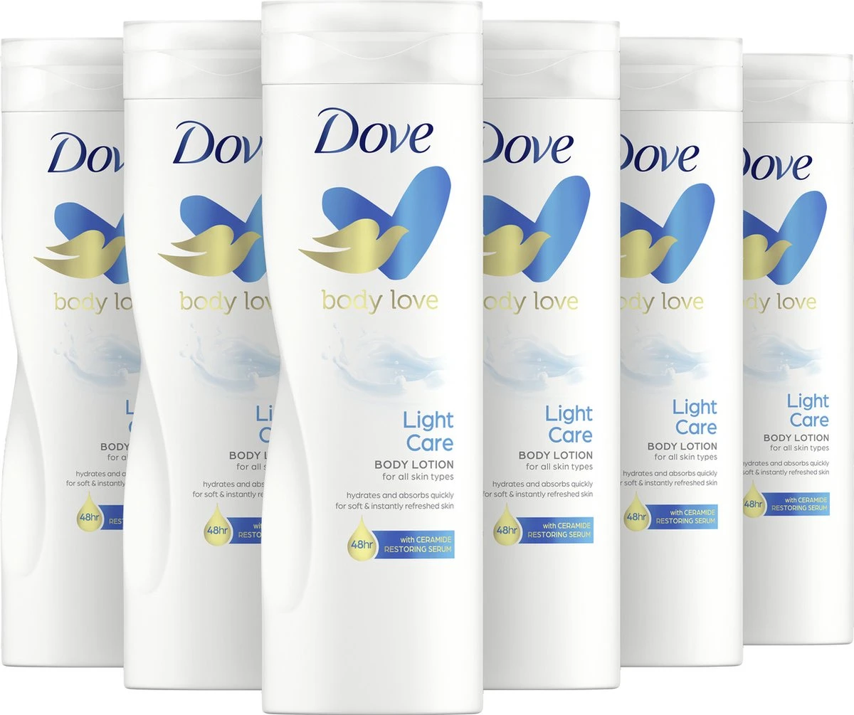 Dove Body Lotion Hydro 6 X 400ML - Voordeelverpakking 3 Dove Body Lotion Hydro 6 X 400ML - Voordeelverpakking