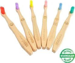 4+2 Bamboe Tandenborstel Voor Kinderen - Emoji - Bamboo Kids Toothbrush - Zero Waste - Vegan -Verzorgingsproducten 1200x1007 1