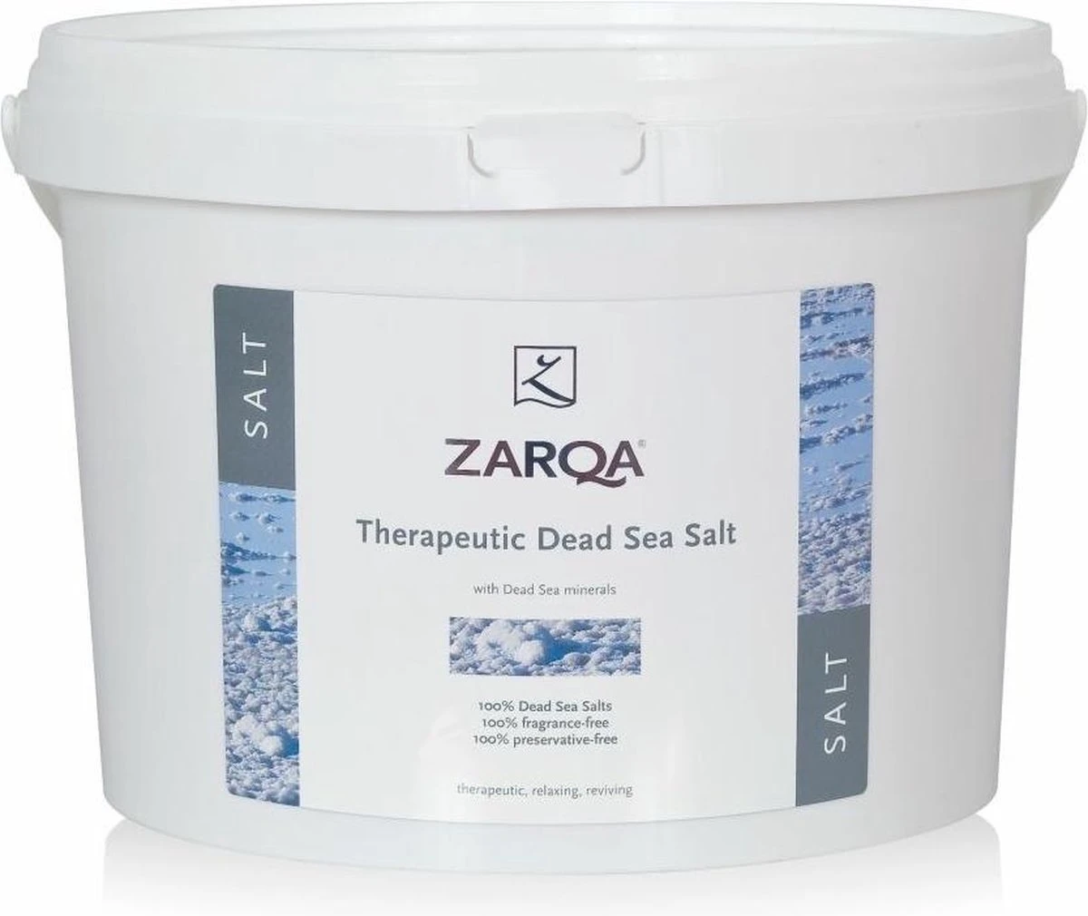 Zarqa Dode Zeezout Emmer Therapeutisch - Badzout - 5 Kg 3 Zarqa Dode Zeezout Emmer Therapeutisch - Badzout - 5 Kg