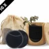 Bamboozy 16 Zwarte Herbruikbare Wattenschijfjes + Bamboe Houder 12x Dagelijks 4x Scrub 4 Laags Wasbare Wattenschijfjes Zero Waste -Verzorgingsproducten 1200x1013 3