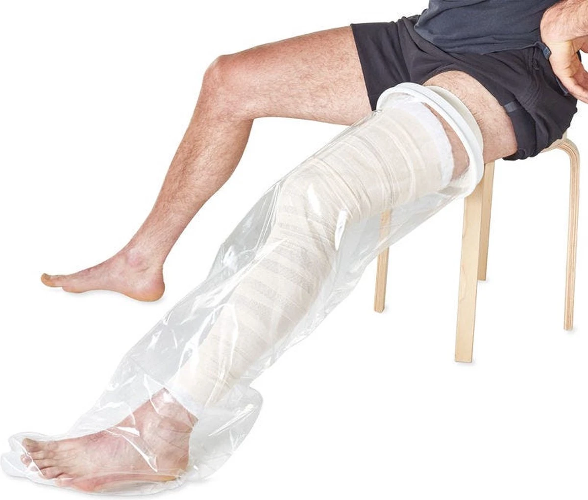 VITILITY Douchehoes Been Heel - Gipshoes - Gips En Verband Bescherming Tegen Vocht 7 VITILITY Douchehoes Been Heel - Gipshoes - Gips En Verband Bescherming Tegen Vocht - Afbeelding 5