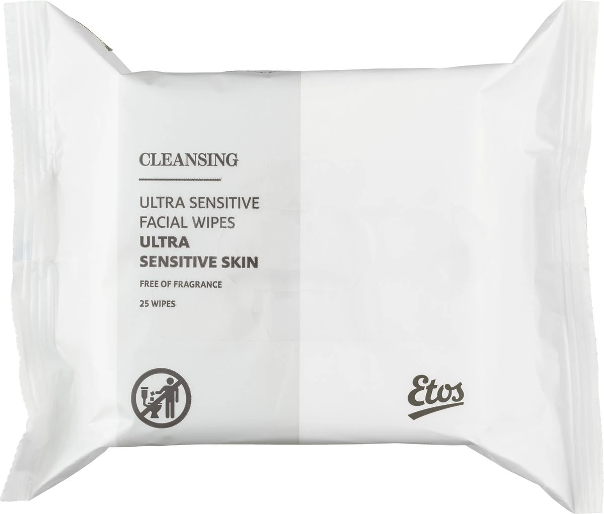 Etos Reinigende Gezichtsdoekjes - Ultra Sensitive - 125 Stuks- (5 X 25 Stuks) 4 Etos Reinigende Gezichtsdoekjes - Ultra Sensitive - 125 Stuks- (5 X 25 Stuks) - Afbeelding 2