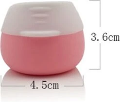 YONO Reis Cosmetica Potjes - Lege Potjes Met Deksel - Zalfpotjes - Siliconen Reisflesjes Set Handbagage - Reisflacons Navulbaar - 4 Stuks - 10 ML -Verzorgingsproducten 1200x1026 2