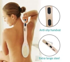 Blubs® – Houten Badborstel – Dry Brush – Rug Scrubber – Lichaamsborstel – Rugborstel Douche Met Steel – Huidborstel – Rugborstel Hout – Houten Badborstel Met Steel – Doucheborstel Met Steel – Houten Borstel – Droogborstel – Massage – Zwart -Verzorgingsproducten 1200x1062 6