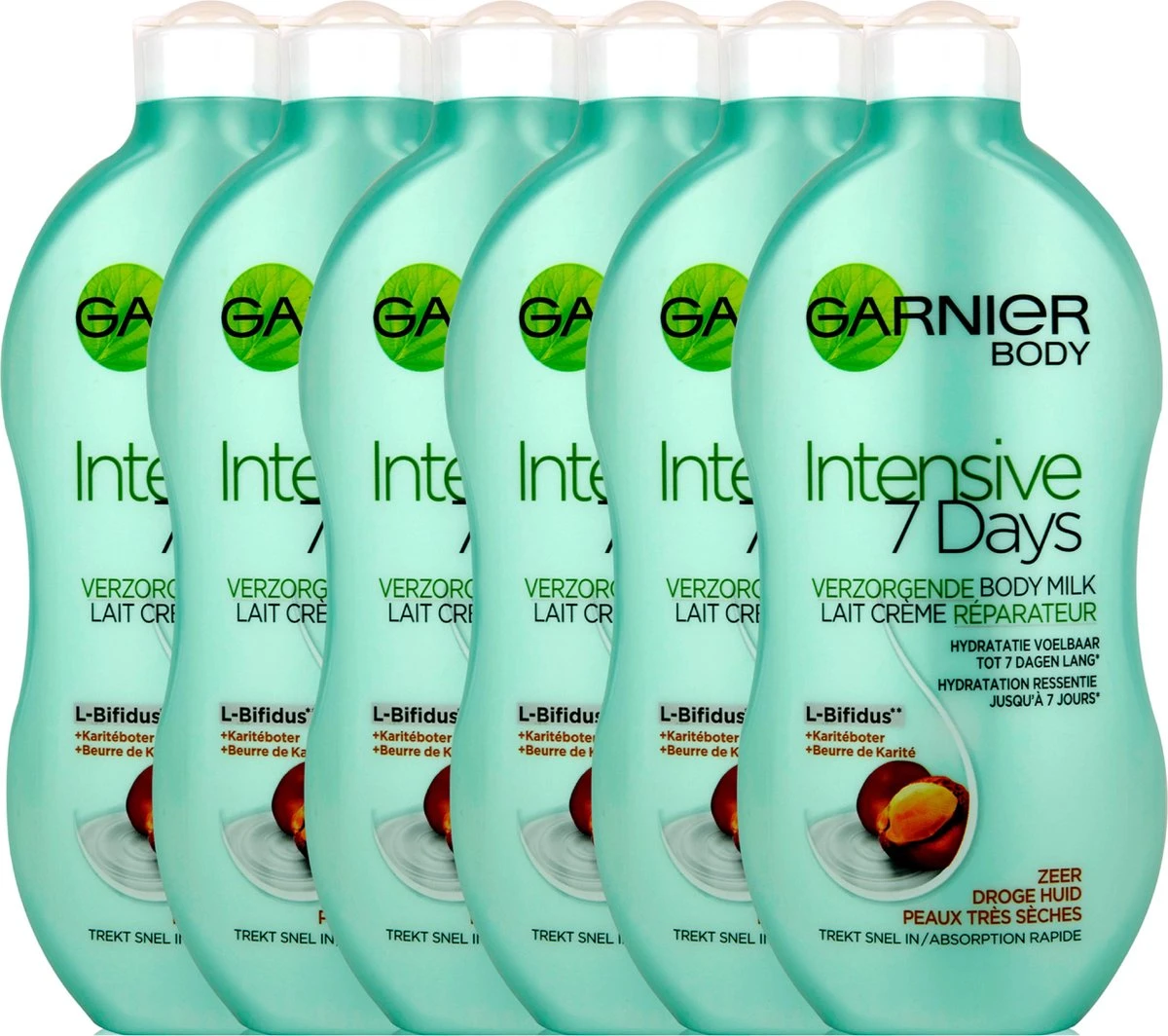 Garnier SkinActive Body Body Intensive 7 Days Karite - 6 X 400ml- Bodymilk 4 Garnier SkinActive Body Body Intensive 7 Days Karite - 6 X 400ml- Bodymilk - Afbeelding 2