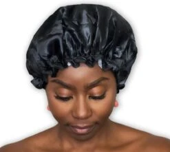 Merkloos GROTE Douchemuts / Shower Cap / Douchekapje / Douche Cap Voor Vol Haar / Krullen / Afro - Zwart -Verzorgingsproducten 1200x1074 2