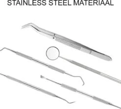 Newide Professionele Tandarts Set Met Luxe Etui – Tandsteen Verwijderaar – RVS Tandarts Setje – Tandenstokers – Tandartshaakje – Tand Verzorging Gereedschap Set – Tandplak Verwijderaar -Verzorgingsproducten 1200x1084 10
