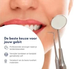 Tandarts Setje - Professioneel - Tandsteen Verwijderaar – Mondspiegel – Tandartshaakje – Tandsteenhaakje - Gebitsverzorging – Inclusief Luxe Etui - 6-delig - RVS 16 Tandarts Setje - Professioneel - Tandsteen Verwijderaar – Mondspiegel – Tandartshaakje – Tandsteenhaakje - Gebitsverzorging – Inclusief Luxe Etui - 6-delig - RVS -Verzorgingsproducten 1200x1087 7