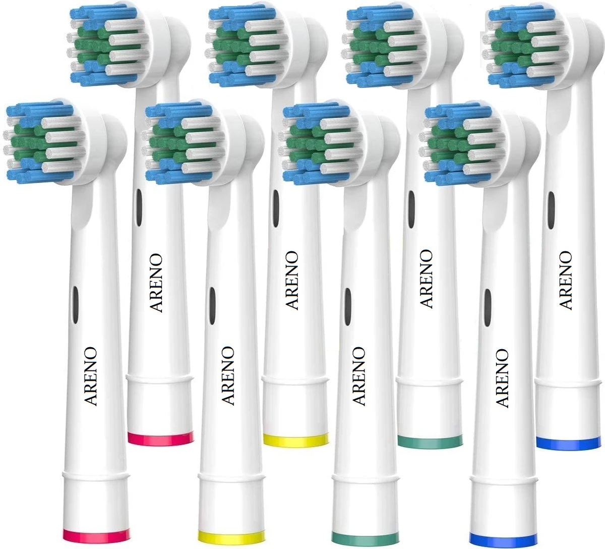 ARENO® 8 Universele Opzetborstels - Geschikt Voor Oral-B En Braun 3 ARENO® 8 Universele Opzetborstels - Geschikt Voor Oral-B En Braun